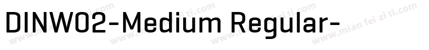 DINW02-Medium Regular字体转换